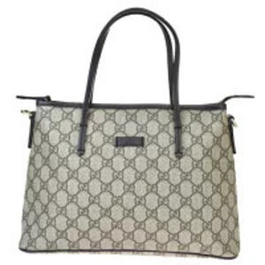 Gucci Handbag Tote GG Brown Leather